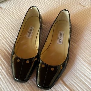 Jimmy Choo London patent leather flats
